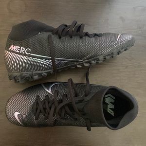 Black Nike Mercurial Turf Soccer Cleats